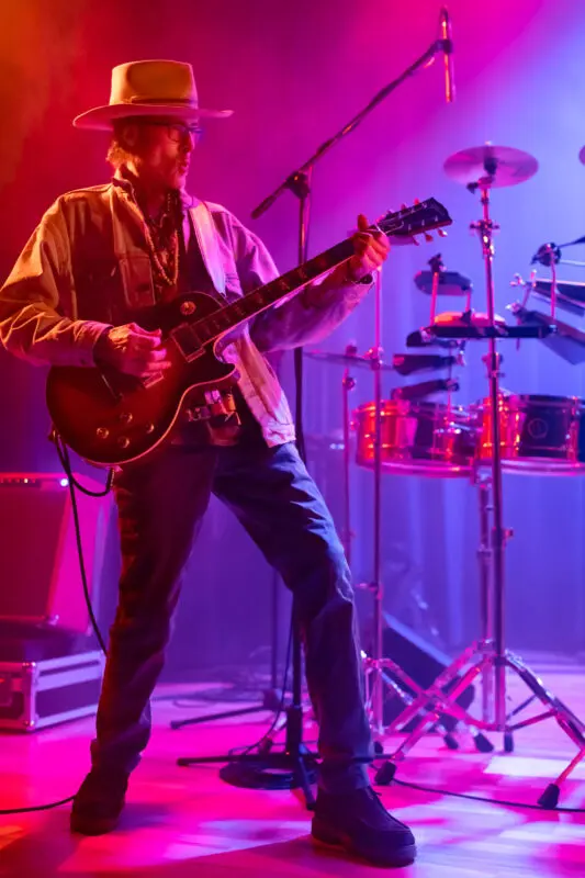 Brian "Gravy" Asher performing with his band, The Funnels at the Sierra Nevada Big Room.