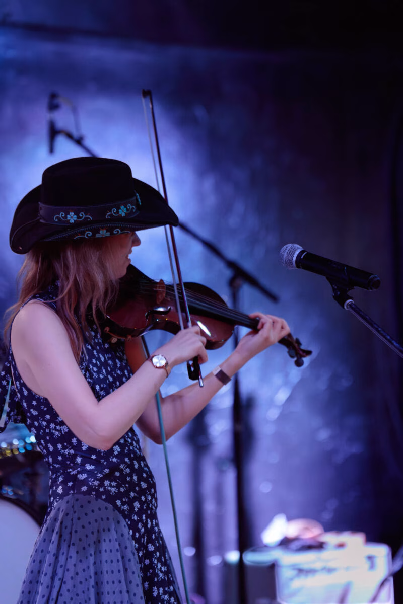 Heirloom Quartet performing at the Tackle Box, Feb 2025