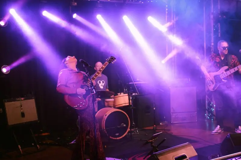 Pamela Parker and her band performing at Lost on Main in downtown Chico, 2024