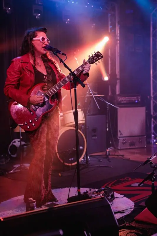 Pamela Parker and her band performing at Lost on Main in downtown Chico, 2024