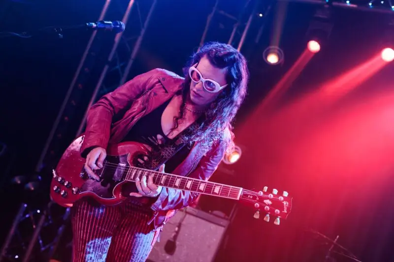 Pamela Parker and her band performing at Lost on Main in downtown Chico, 2024