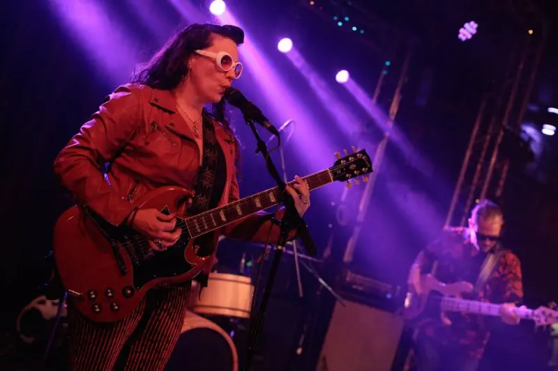 Pamela Parker and her band performing at Lost on Main in downtown Chico, 2024