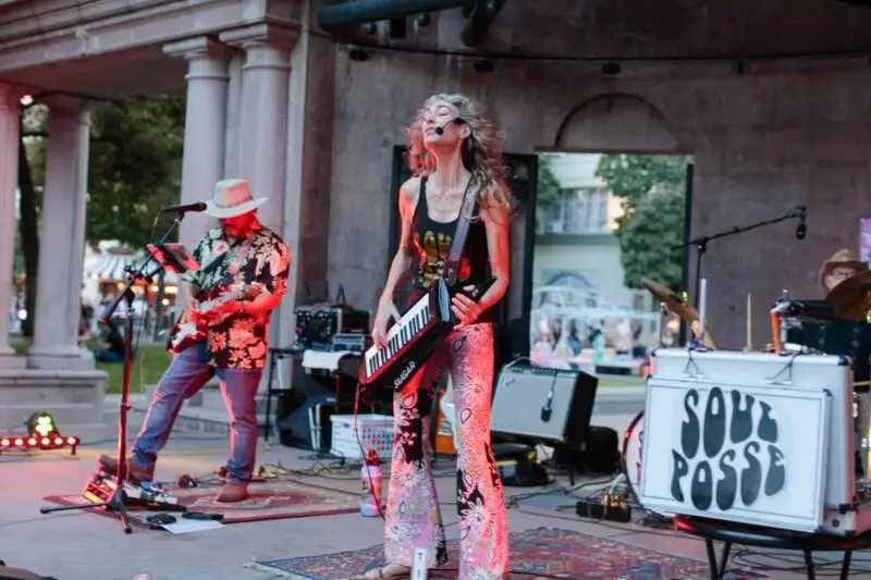 Soul Possee performs at Thursday Night Market