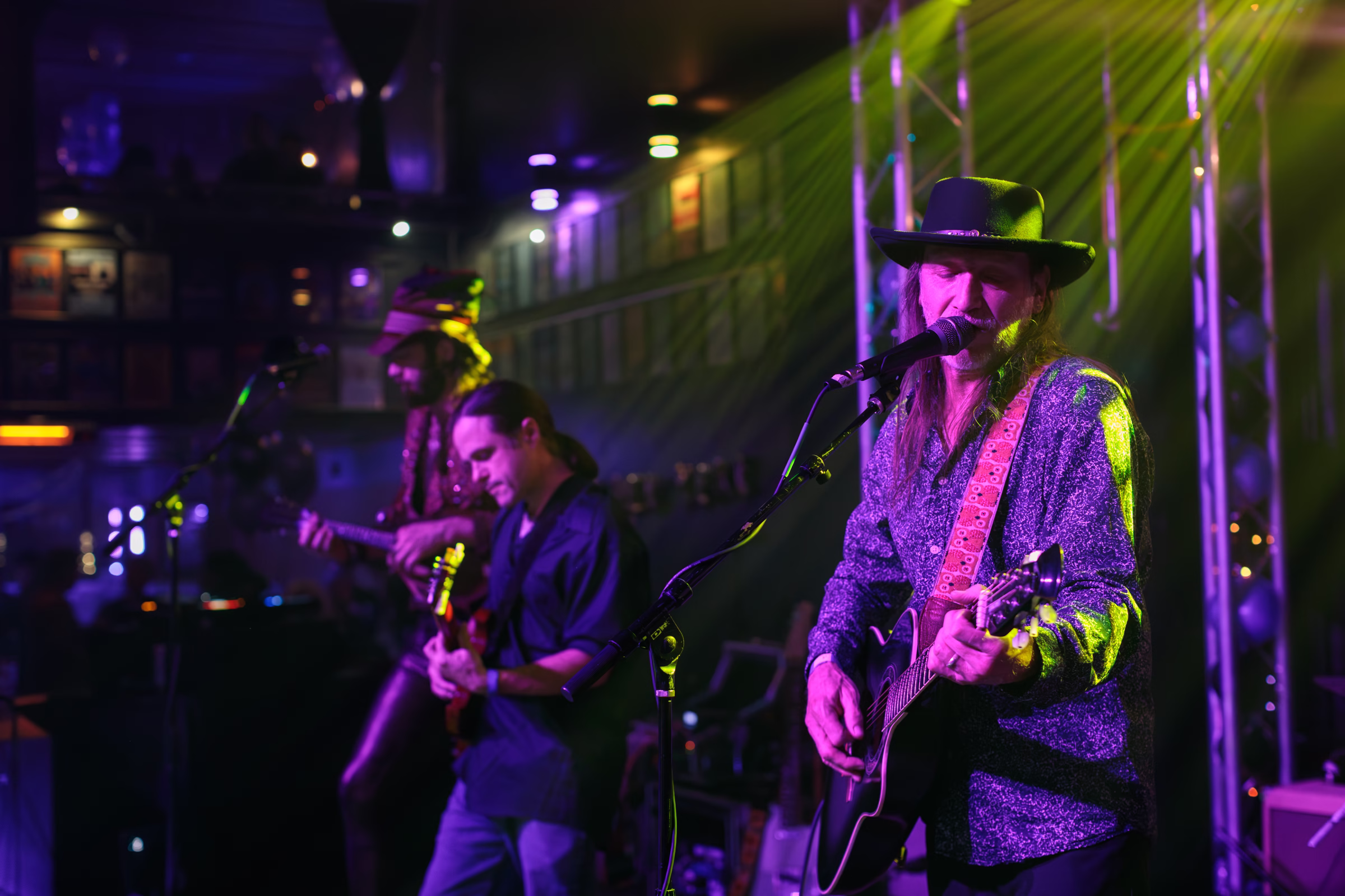 Doug Stein performs with his band, Swamp Zen, during the 2026 New Year's Eve celebration at Lost on Main.