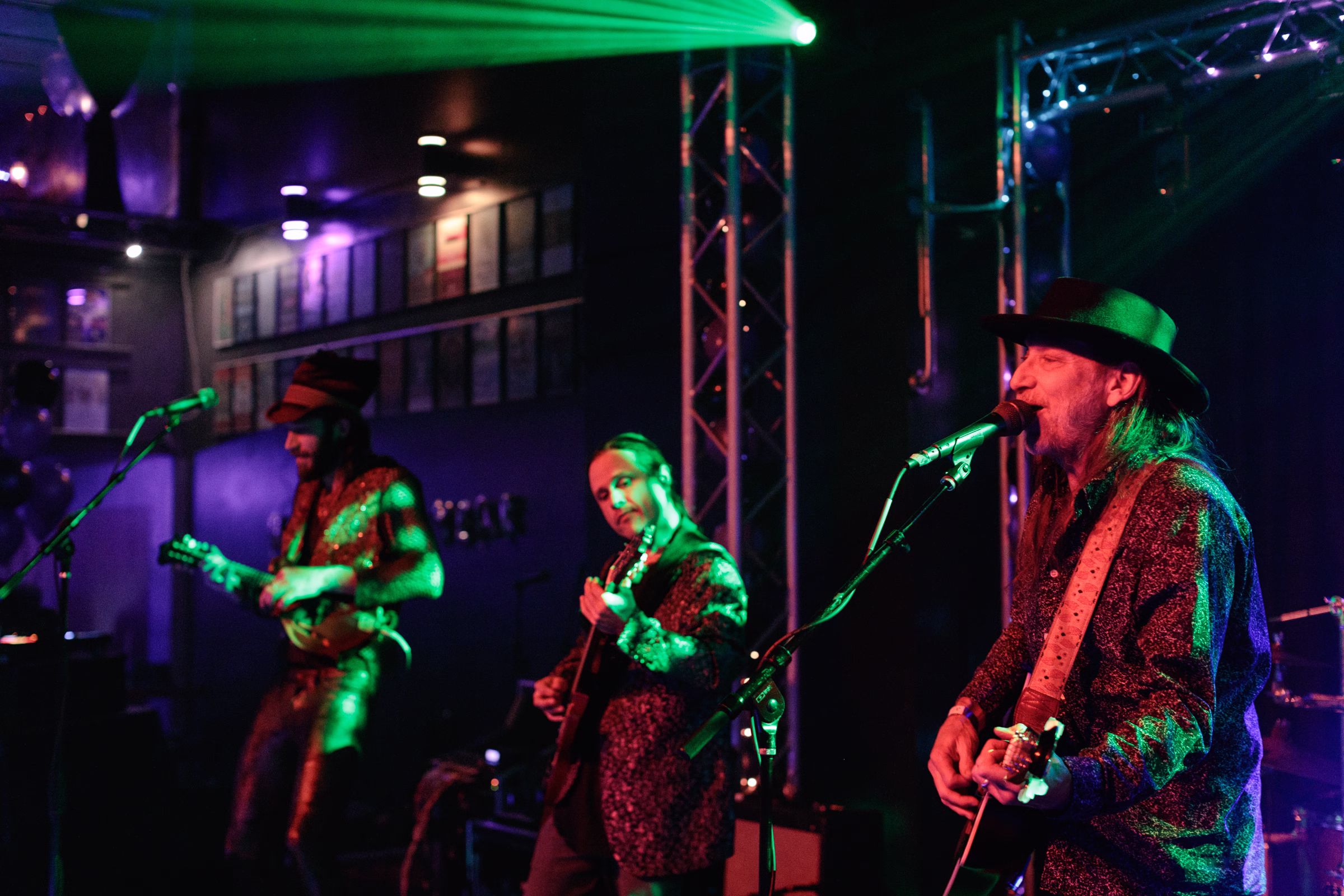Doug Stein performs with his band, Swamp Zen, during the 2026 New Year's Eve celebration at Lost on Main.