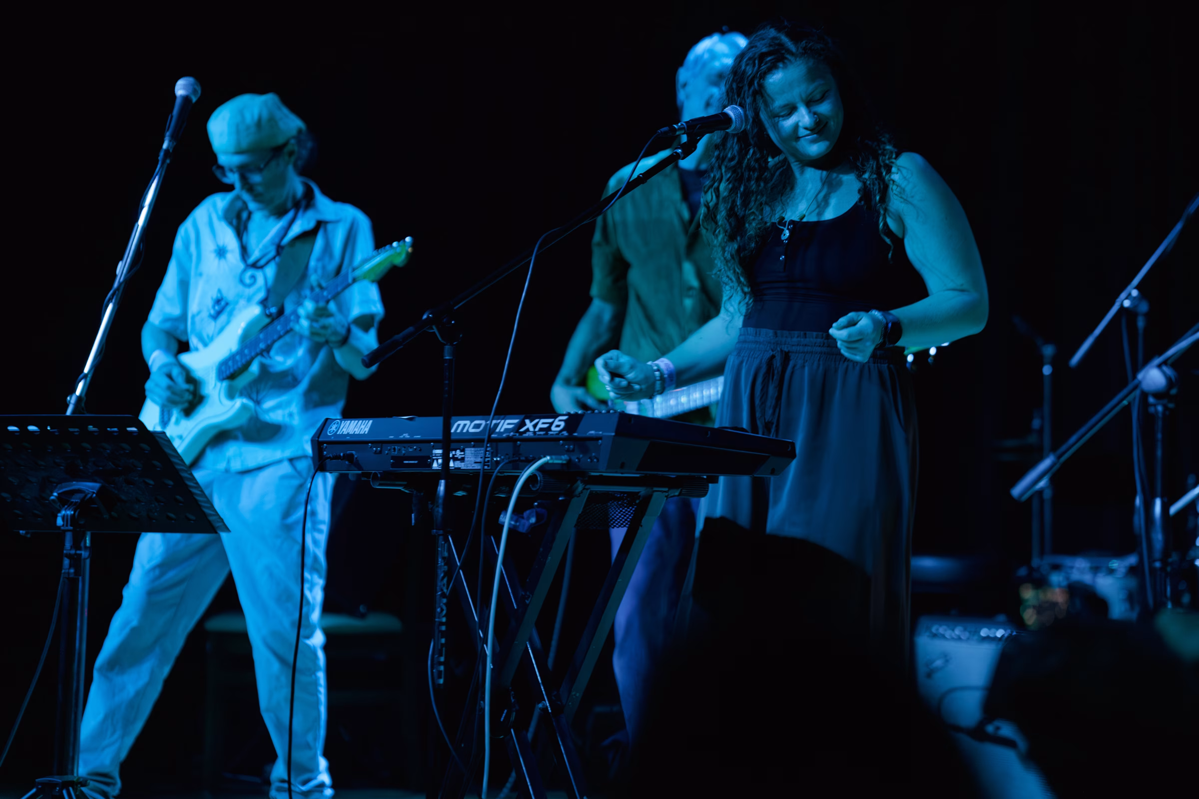 The Funnels perform in the Big Room, July 2025.