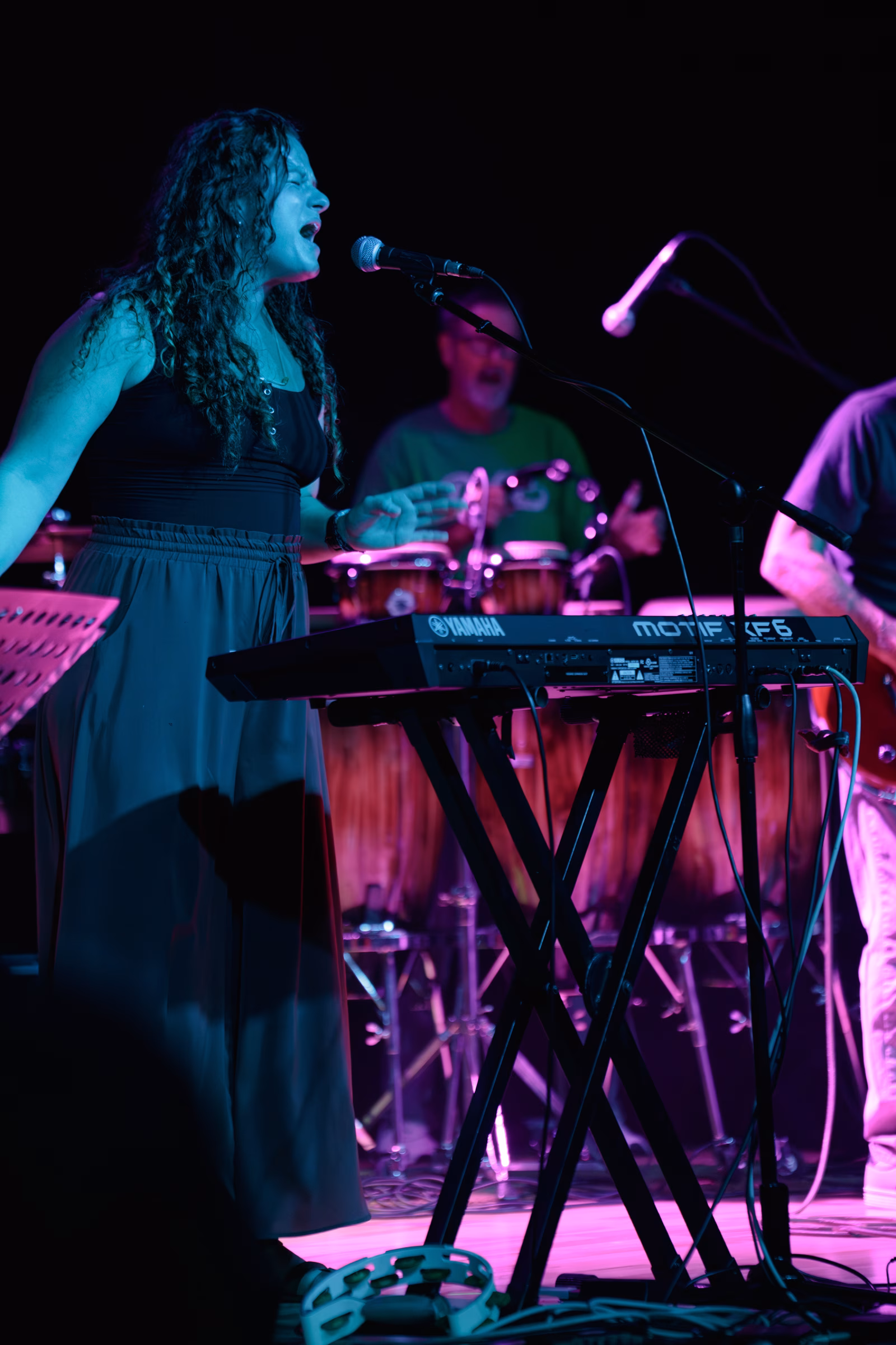 The Funnels perform in the Big Room, July 2025.