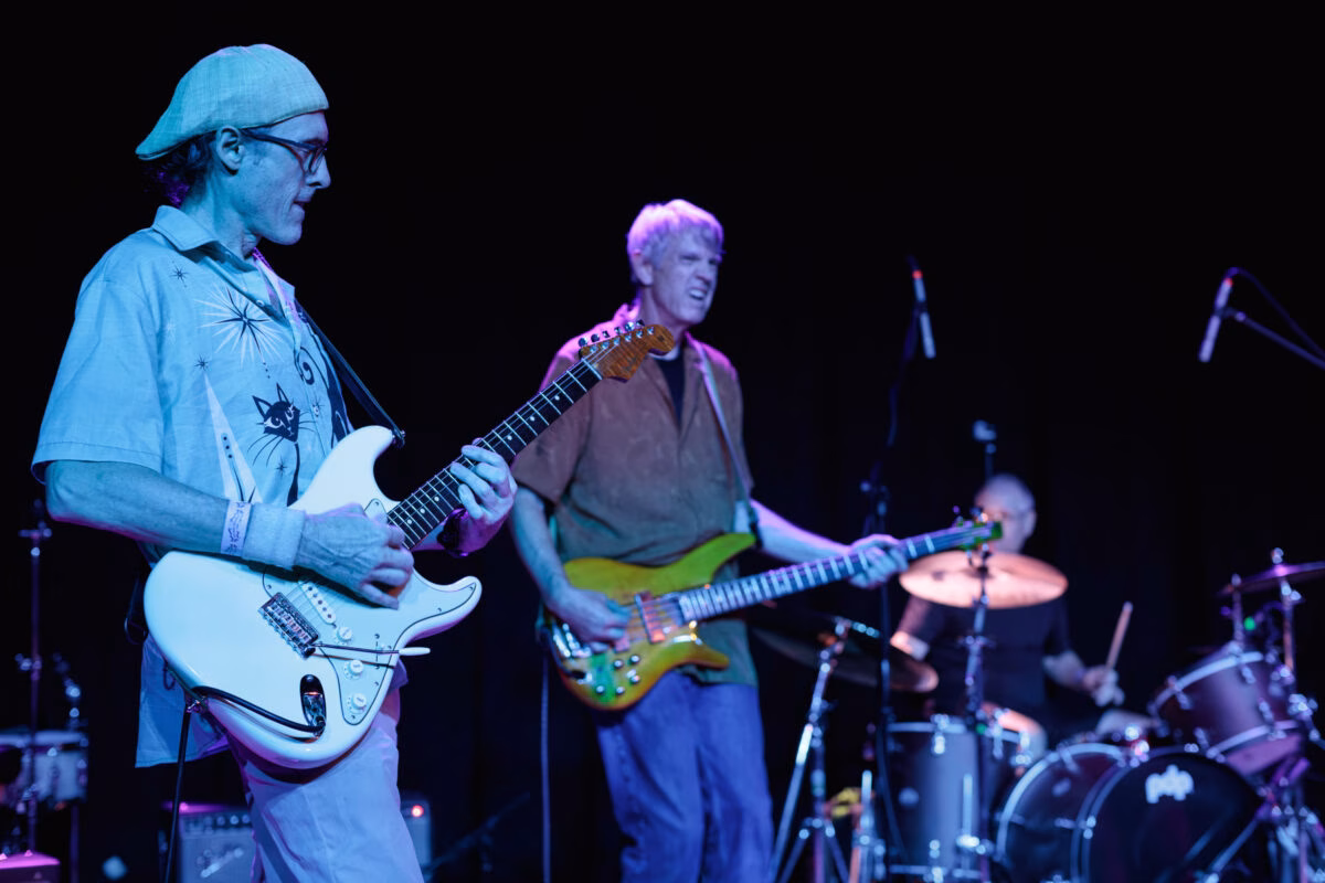 The Funnels perform in the Big Room, July 2025.