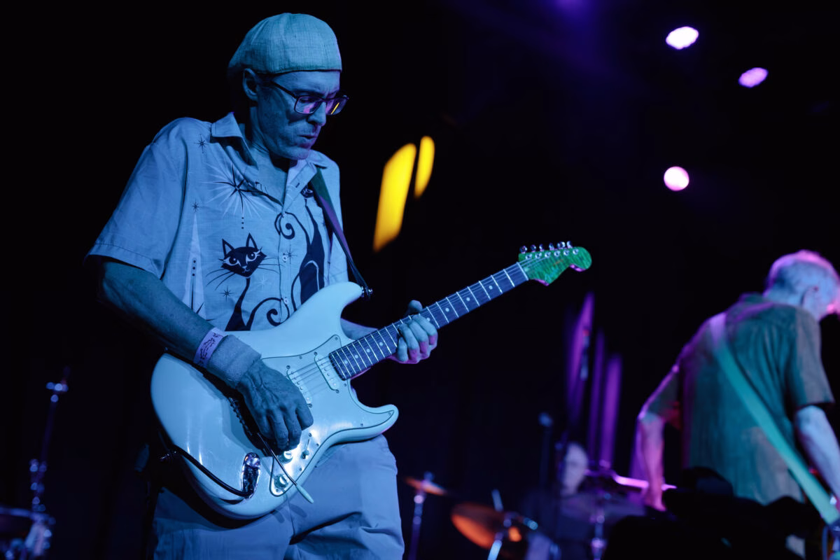 The Funnels perform in the Big Room, July 2025.