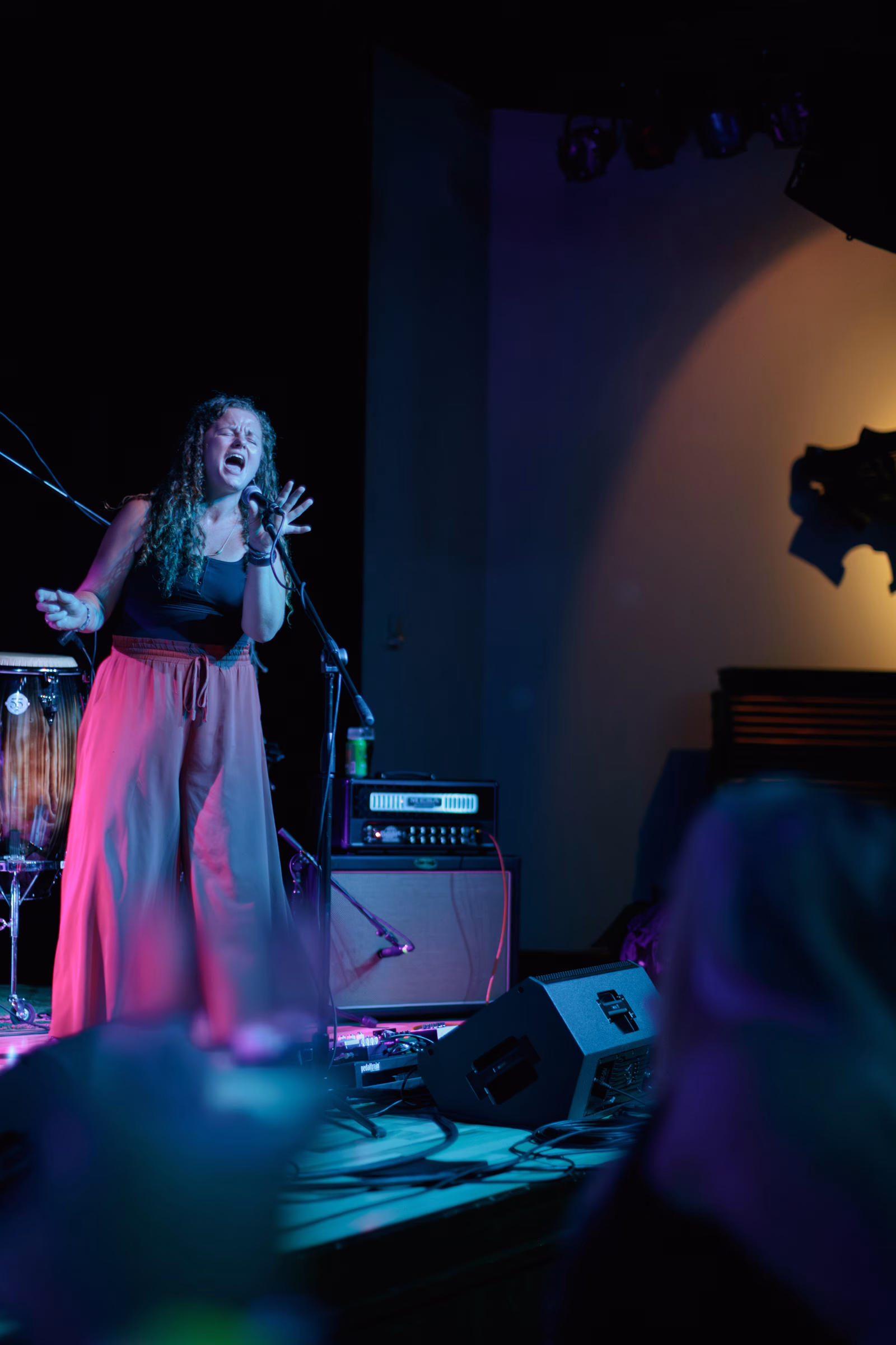 The Funnels perform in the Big Room, July 2025.